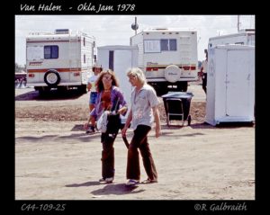 8/6/1978 David Lee Roth @ Oklahoma Jam (Photo: Richard Galbraith)