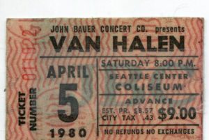 4/5/1980 Seattle, WA ticket