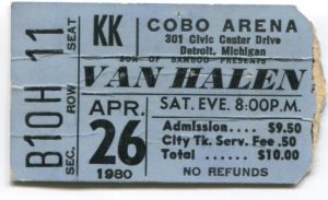 4/26/1980 Detroit, MI @ Cobo Hall