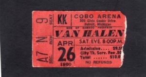 4/26/1980 Detroit, MI @ Cobo Hall