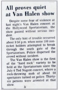 8/9/1980 Hollywood Sportatorium