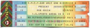 9/19/1980 Van Halen LA Sports Arena