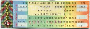 9/20/1980 Van Halen ticket