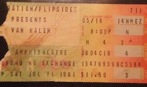 7/11/1981 Ticket