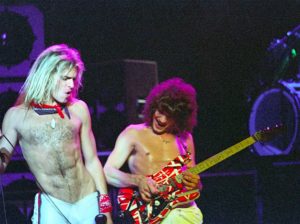 Van Halen perform on the Fair Warning tour at Madison Square Garden.