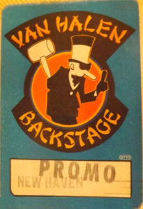3/24/1984 Van Halen backstage pass