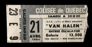 4/21/1984 Van Halen ticket