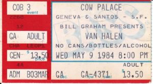 5/9/1984 Van Halen Ticket