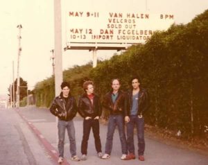 May 1984 Van Halen opening band, The Velcros - San Francisco, CA