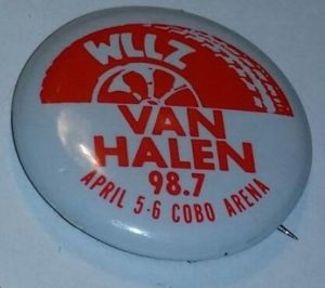 4/5/1984 Van Halen concert pin