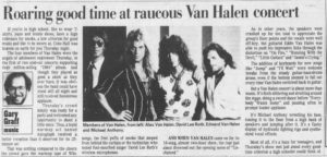 4/5/1984 Van Halen concert review