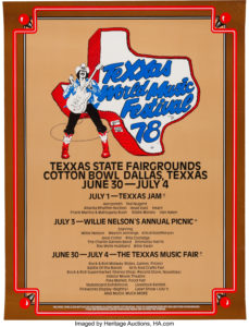 7/1/1978 Van Halen Texxas Jam - poster