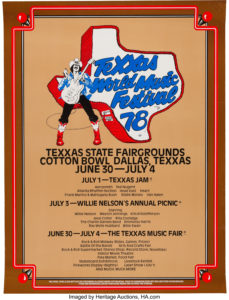7/1/1978 Van Halen Texxas Jam - poster