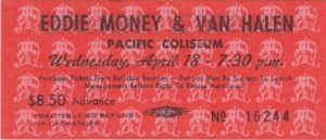 4/18/1979 Van Halen ticket