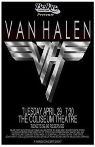 4/29/1980 Van Halen - Richfield, OH - Ad