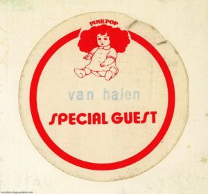 5/26/1980 Van Halen Pinkpop pass