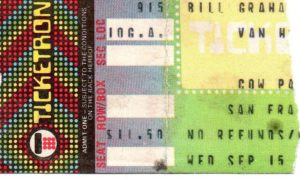 9/15/1982 Van Halen ticket