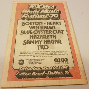 6/9/1979 - Van Halen @ Texxas Jam