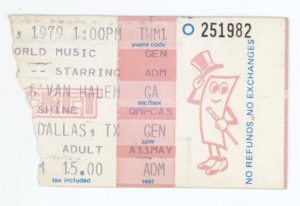 6/9/1979 - Van Halen @ Texxas Jam