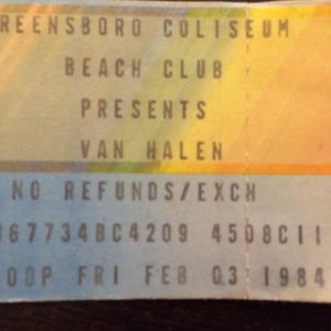 2/3/1984 Van Halen Greensboro, NC