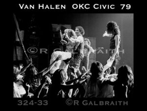 7/21/1979 Van Halen in Oklahoma City (Photos: Richard Galbraith)