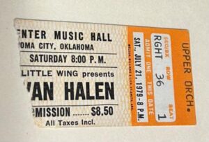 7/21/1979 Van Halen in Oklahoma City (Photos: Richard Galbraith)
